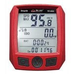 Red Bike Mini Computer Odometer Speedometer Waterproof for Cycling Bike Bicycle