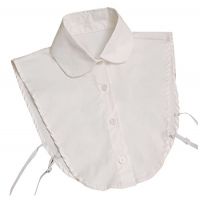 Fashion Doll collar Vintage Elegant Women's Fake Half Shirt Detachable Blouse White