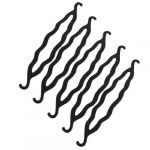 Plastic Bun Maker Curler/ Hair Holders, Black 8.5-inch - 5 Piece