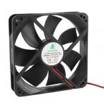 120mm x 25mm 12V 2Pin Sleeve Bearing Cooling Fan for Computer Case