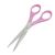 Pink Plastic Handle Sewing Quilt Sew Cutting Scissors 185mm Long