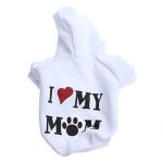 White color cute puppy cloth spring & summer puppy pet dog clothes