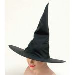 Witch Hat. Black Nylon Plain