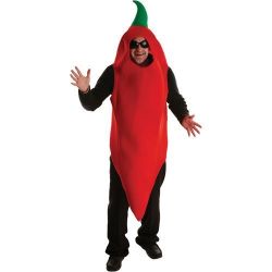 Adult Unisex Vindaloo Chili Man Costume Outfit for Food Themed Fancy Dress