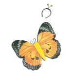 Yellow Butterfly Wings & Antennae Set! Insect Fancy Dress