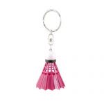 Red Plastic Badminton Pendant Keychain Keyring Hanging Ornament