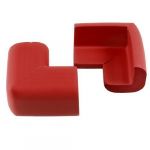 Table Worktop Corner Pad Mat Cover Safty Protector Guard Cushion Red 2 Pcs