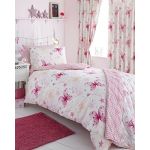 Butterflies Magic Pink Single Quilt Duvet Cover & Pillowcase Bedding Bed Set New