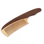 Wooden Hairdressing Makeup Tool Wide Toothed Hair Comb