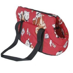   Carrier soft travel bag Shoulder Handbag for dog / cat Size Small - Red
