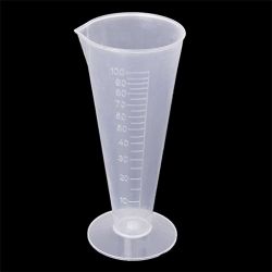  100ml Kitchen Laboratory Plastic Measurement Beaker Measuring Cup