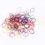 500pcs Hair Tie Band Ponytail Holder Elastic Rubber Colorful Women Girls