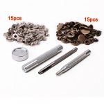   30pcs 15mm metal push button + fix tool for leather handbags