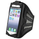  Premium Gray Running Jogging Gym Mesh Armband Case Cover for Apple iPhone 5 5G