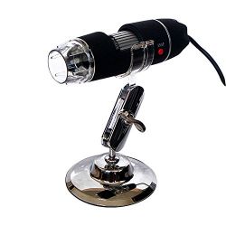   portable 5mp 50x-500x magnification 8-led usb digital microscope endoscope with stand for education industrial biological inspection