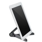 Desk and Travel Portable, Fold-up Foldable Stand for Apple all iPad, iPad Mini / Samsung Galaxy Tab (7 Inch) for any Netbooks, Tablets or Devices for Display (Black)
