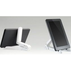 Desk & Travel Portable, Fold-Up Stand for Apple all iPad, iPad mini / Samsung Galaxy Tab (7 inch) for any tablets, netbooks or devices (White)
