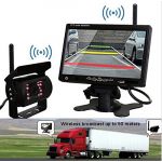 Wireless 7 HD 800*480 High -resolution Car Rear View Monitor+Wireless Reverse Camera+2x Antenna For Truck