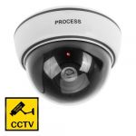 Top Quality Fake Dummy Dome CCTV Security Camera Flashing LED Indoor Outdoor New White