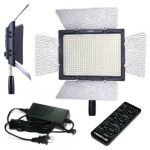 YONGNUO YN-600 PRO LED VIDEO LIGHT FOR CANON NIKON CAMERA CAMCORDER W/ DC INPUT