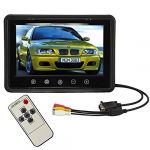  9 inch High-resolution 800*480 350:1 TFT Color LCD Car Rear View Monitor HD Digital Computer LCD Monitor VGA/AV interface with Remote of 1024*768 1280 * 1024 Support as Computer Screen