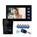 Wireless Video Door Phone - 7 Inch Screen, 500 ID Cards Support, Comes With 5 ID Cards, 5-10 Meter Remote Unlocking