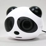  Mini Panda Speaker For iPad Mobile Phone MP3/MP4 and Computer laptop /Support SD card/ USB flash disk/MMC card/3.5mm AUX line-in/USB2.0 with bluetooth function-Black