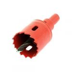 Wood Iron 30mm Cutting Diameter BI Metal Hole Saw Cutter Drill Bit Red