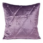 Riva Home Diamante Sateen Velvet Cushion Cover, Heather, 45 x 45 Cm
