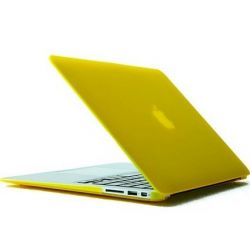Yellow Hard Cover Rubberized Case Protector compatible for Apple MacBook Air 13.3