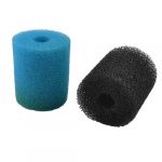  Fish Tank Cotton Sponge Filter, 2 Pieces, Blue/ Black