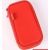 Red Double Side Beauty Pouch Organizer Travel Bag for Cosmetic & Jewelry Case