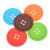 5Pcs Cup Cushion Holder Cute Colorful Silicone Button Coaster Drink Placemat Mat