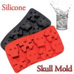 Skull Ice Freeze Cube Jelly Mold Chocolate Cookies Cupcake Mould Tray Maker DIY