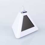 Pyramid shaped 7 LED color changing Digital Alarm Clock Calendar Thermometer