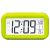 Digital lcd snooze alarm clock + sensor light + white led backlight green colour