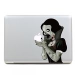 Vinyl Decal Sticker Art for Apple MacBook Pro/Air - Snow White Zombie 13 or 15 inch