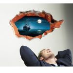 Wall sticker nautical hole in the wall room decoration decal vinyl