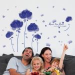 Wall sticker space time flowers is a kind of strength room decal vinyl