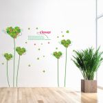 Wall sticker plant clover love tree room decoration decal vinyl