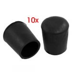 10 Pcs Chair Table Leg Feet Cone Rubber Foot Caps Cover 19mm Inner Dia