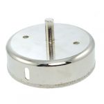 100mm Diamond Tipped Metal Drill Bit Hole Saw Silver Tone for Glass
