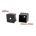 10 pcs furniture table chair foot square rubber cover cap 37mm x 37mm