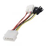4 x 3 Pins to 4 Pins IDE Power Cable Connector for PC Cooler Fan 4 x 3 Pins to 4 Pins IDE Power Cable Connector for PC Cooler Fan