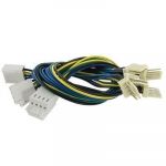 5 x Extension Power Lead Cable Cord 4 Pins for PC Cooling Fan