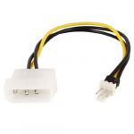 2 Pcs IDE Power 4 Pin Male to 3 Pin PC Fan Cable Adapter Connector