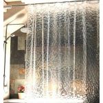 New Clear Thicker the PEVA diamond shower curtain 3D Water Cube mold water