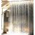 New Clear Thicker the PEVA diamond shower curtain 3D Water Cube mold water