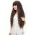 Cosplay Party New Fashion Women Lady Long Curly Wavy Hair Full Wigs Dark Brown