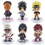 Brand New Naruto Anime Naruto Sasuke Gaara Uchiha Itachi PVC Figure 6Pcs